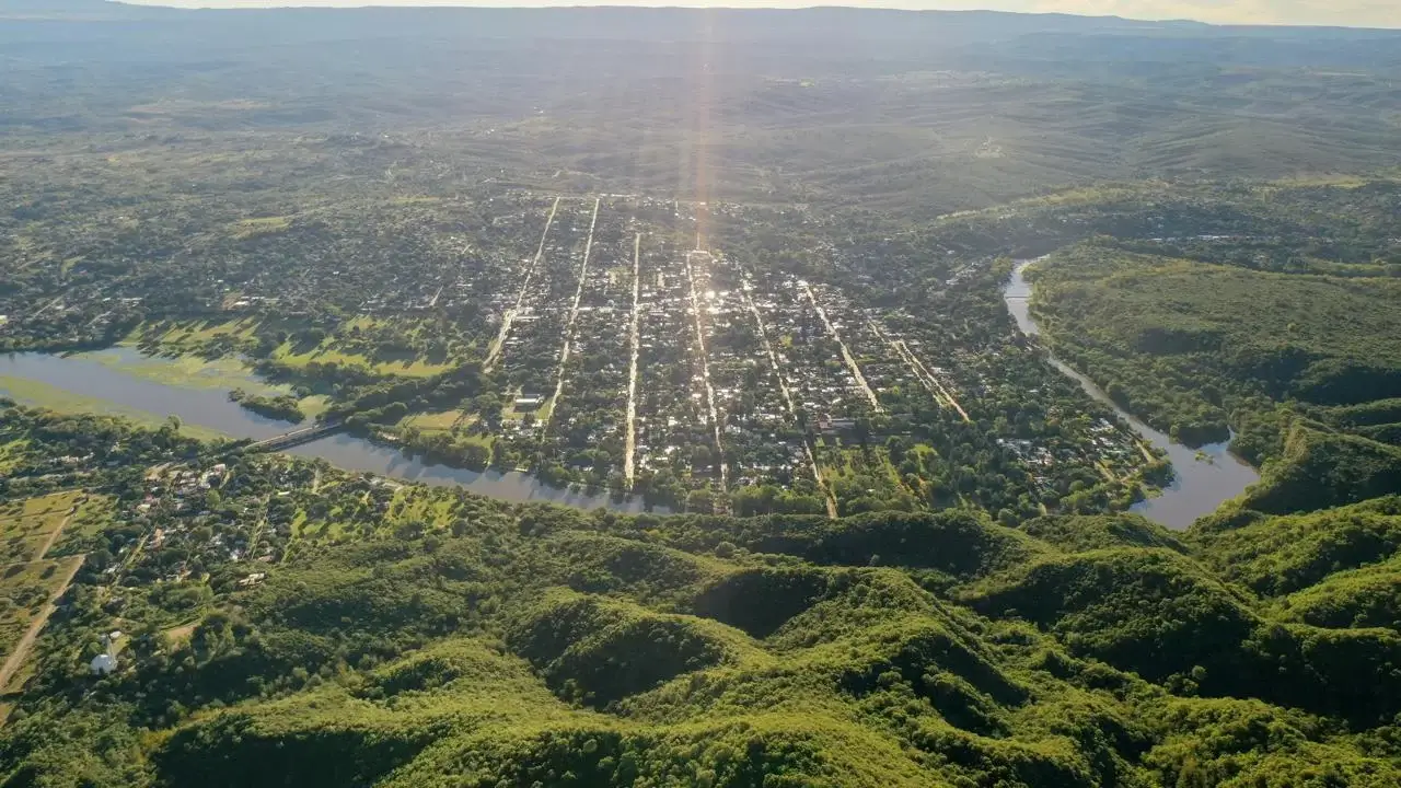 Vista aérea del entorno de Bialet Massé