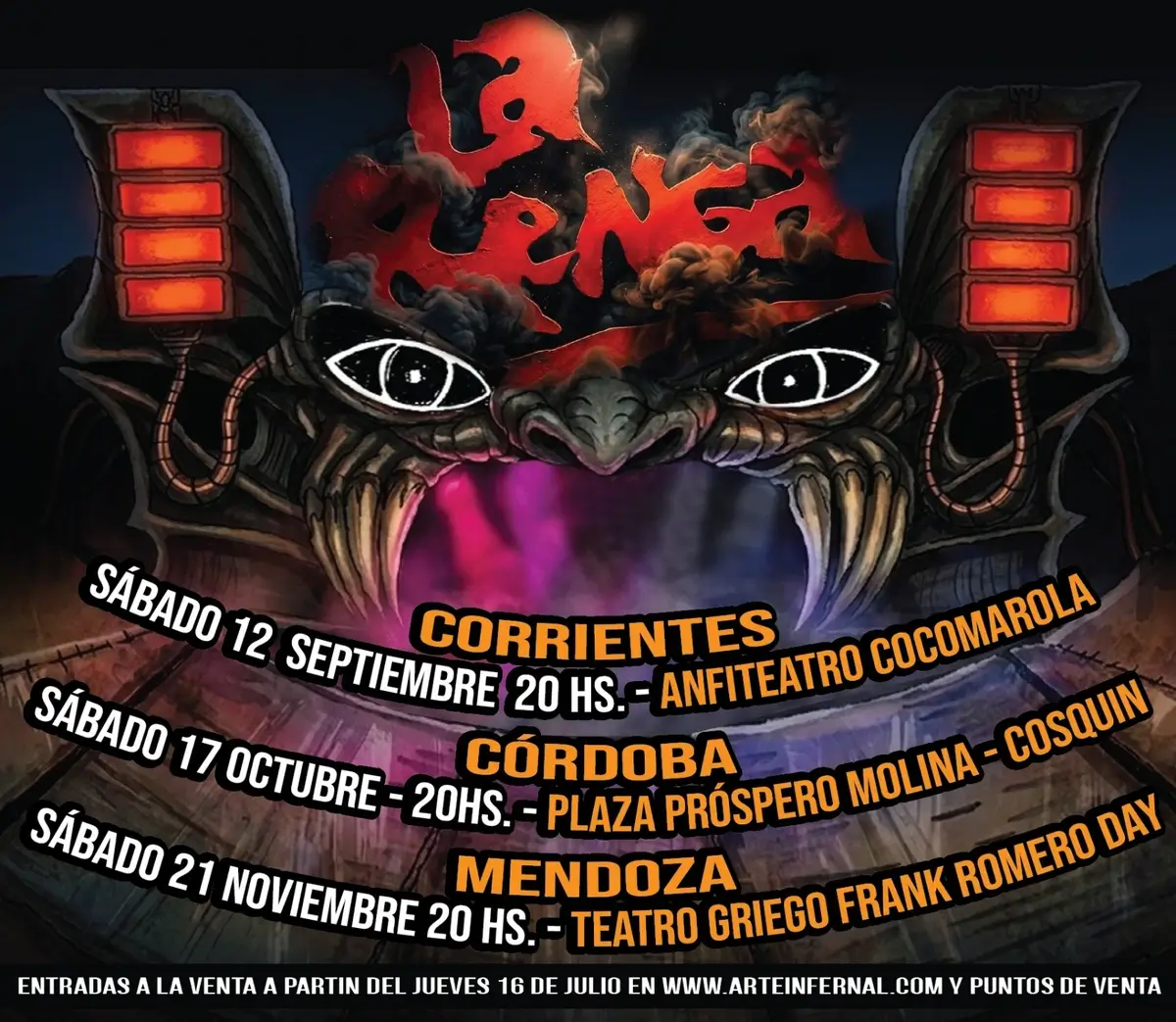 La Renga en Cosquín: entradas, y por qué conviene alojarte en Bialet Massé